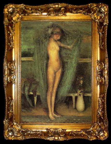 framed  James Abbot McNeill Whistler The Little Blue Girl, ta009-2